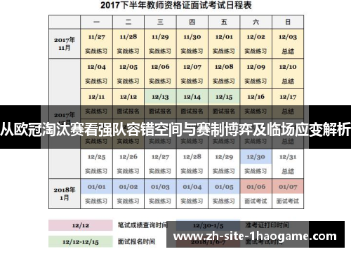 从欧冠淘汰赛看强队容错空间与赛制博弈及临场应变解析 从欧冠淘汰赛看强队容错空间与赛制博弈及临场应变解析